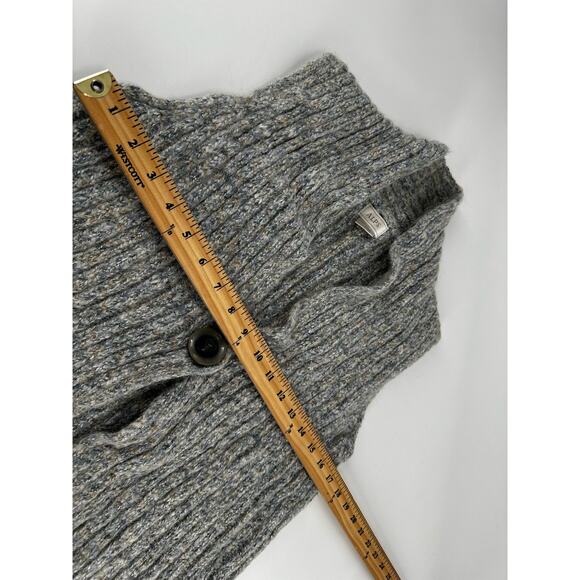 Alps Sweater Vest Womens Small Alpaca Ribbed One Button - Picture 2 of 8